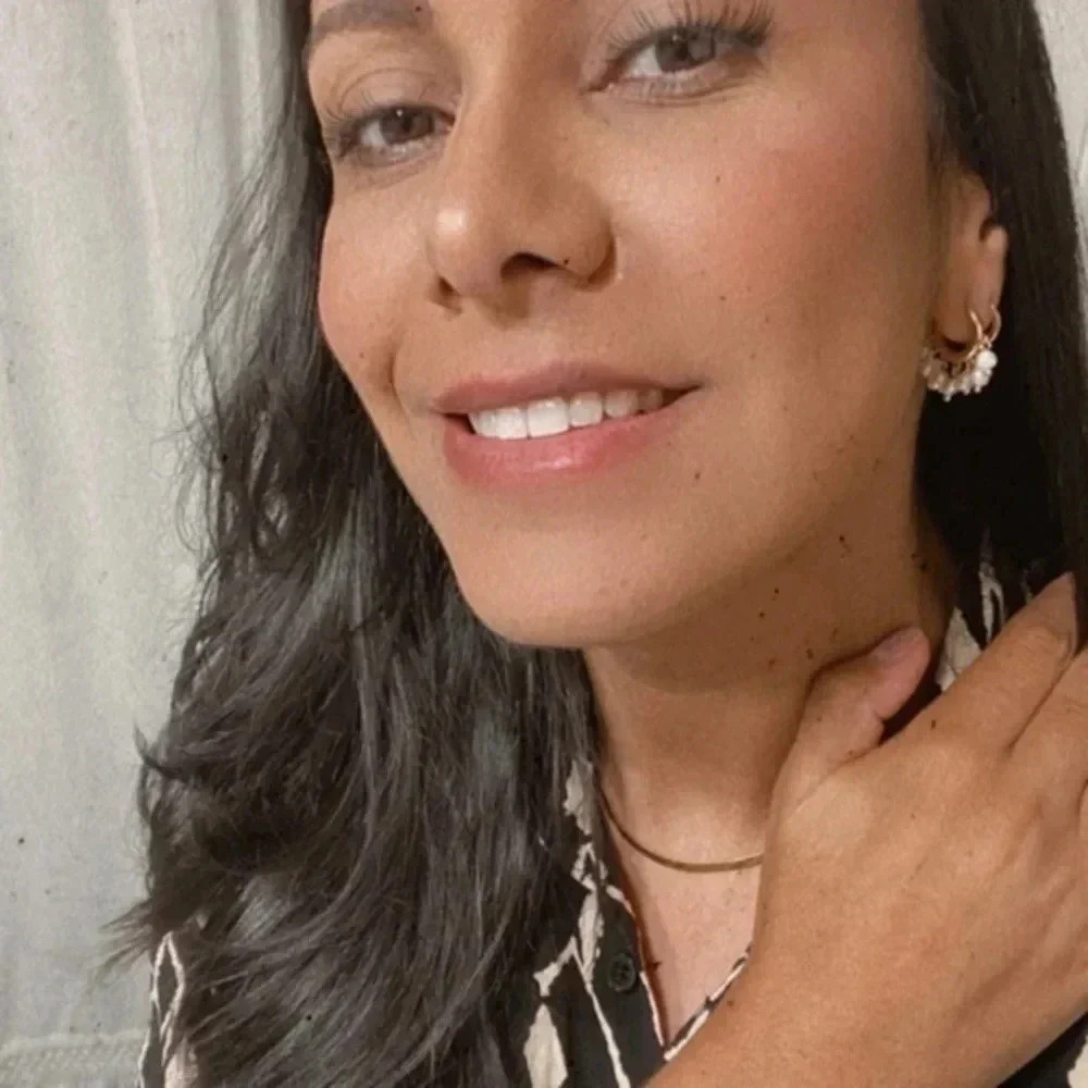 Clear beads hoops - Picture 6 of 6